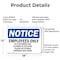 Signmission Employees Only No Customers Are Allowed OSHA Notice Sign, Aluminum, 18in W x 12in L, 2PK OS-2PACK-NS-A-1218-L-11996 - alternate 6